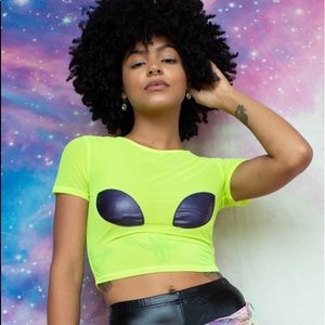 ragstock alien crop t